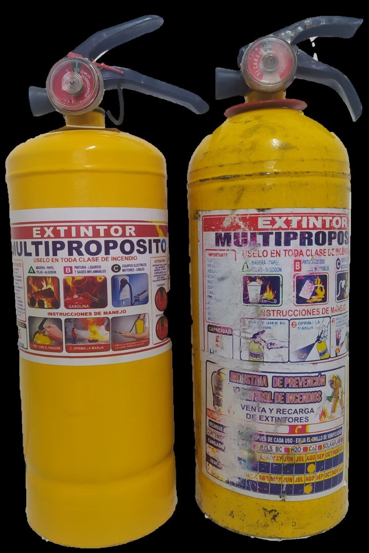 Recambio y/o recarga de extintores para carro o vehículo